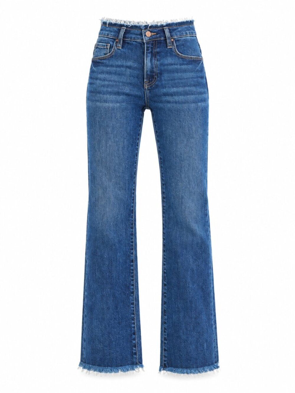 RISEN Mid Rise Bootcut Frayed Jeans New | #26
